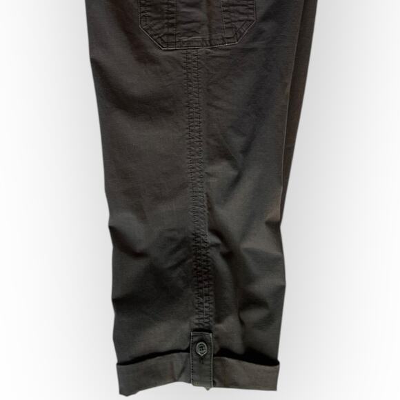 Eddie Bauer Women's Gray Lightweight Ripstop Slightly Curvy Crop Pants Size 10 - Picture 11 of 16